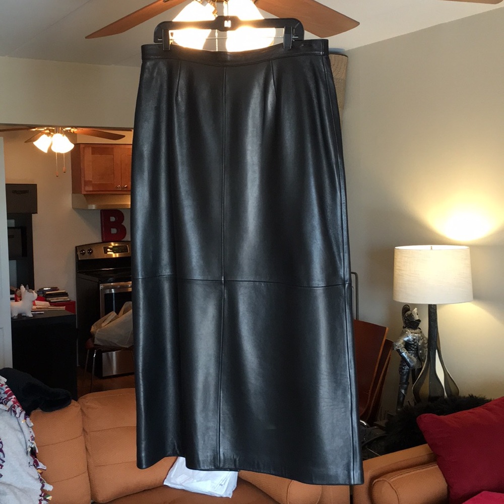 Nordstrom Real Leather Sheepskin Skirt, Misses 16